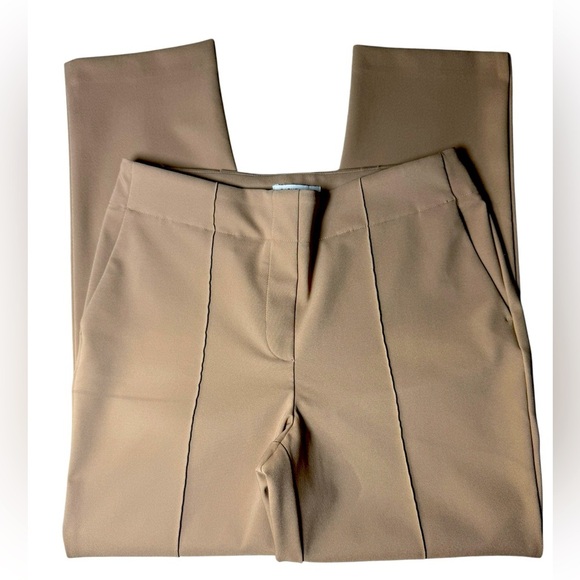 Rachel Zoe Ponte Knit Pull-On Pants Size 6 Camel Tan 27” Inseam - Picture 5 of 6